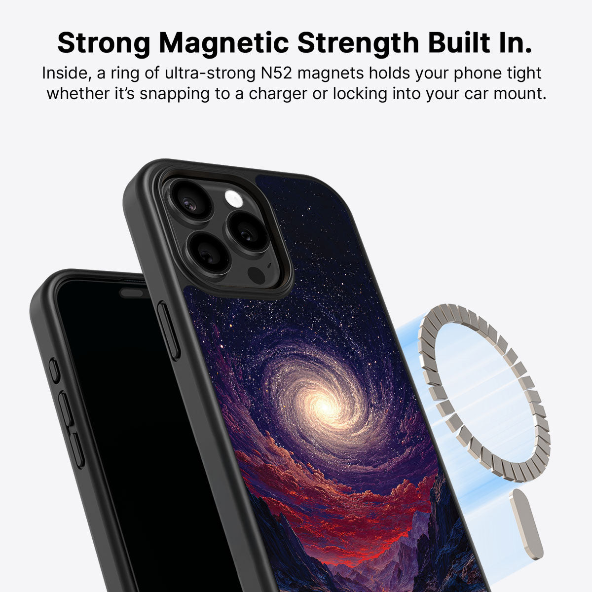iPhone 13 Pro Max MagSafe case – Cosmic Vortex design