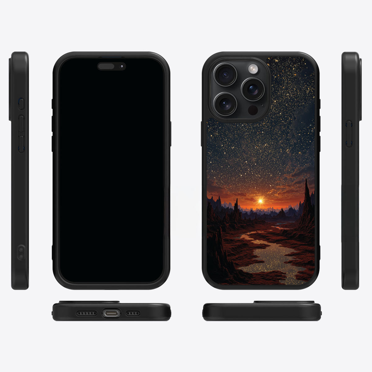 Orange Sunset Designer iPhone 13 Pro Max Case – Desert Dusk | MagSafe