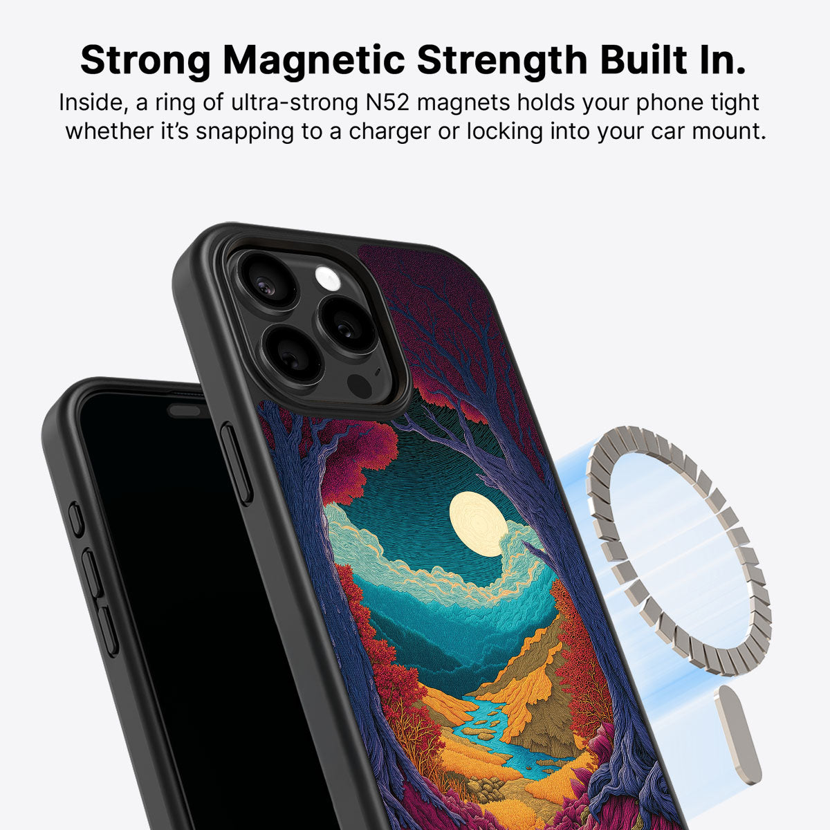 Celestial Designer iPhone 13 Pro Max Case – Harvest Moon | MagSafe