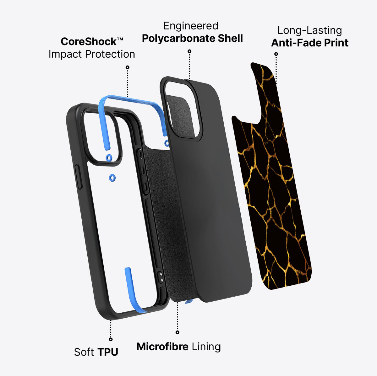 Kintsugi - iPhone 13 Pro Max Case  #case type_core (non magsafe)