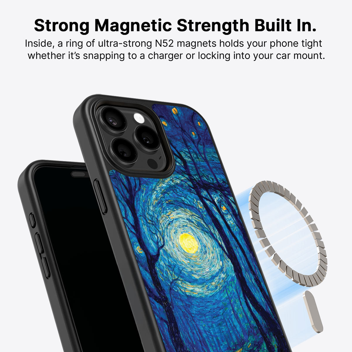 Woodland Designer iPhone 13 Pro Max Case – Moonlit Forest | MagSafe