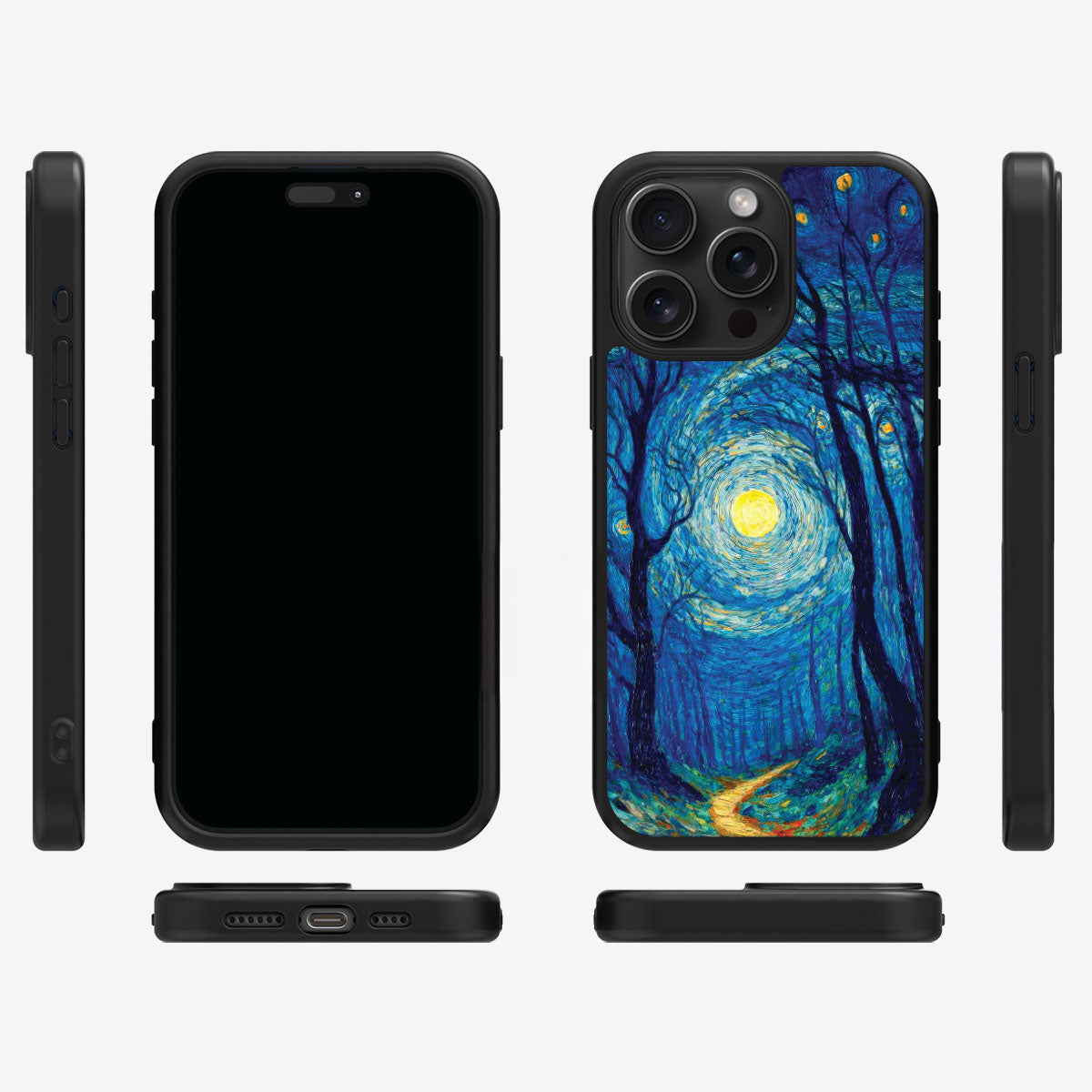 Woodland Designer iPhone 13 Pro Max Case – Moonlit Forest | MagSafe