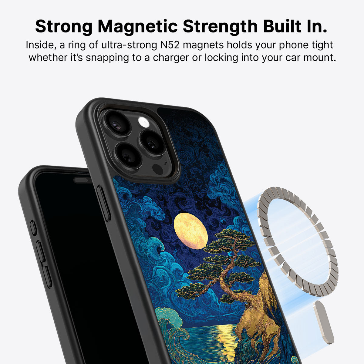 iPhone 13 Pro Max MagSafe case – Moonlit Tide design