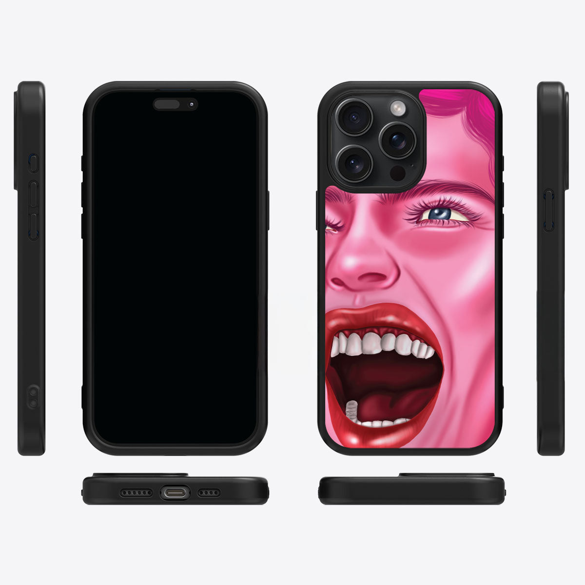 Pink Rage - iPhone 13 Pro Max Case #case type_core (magsafe), #case type_core (non magsafe)