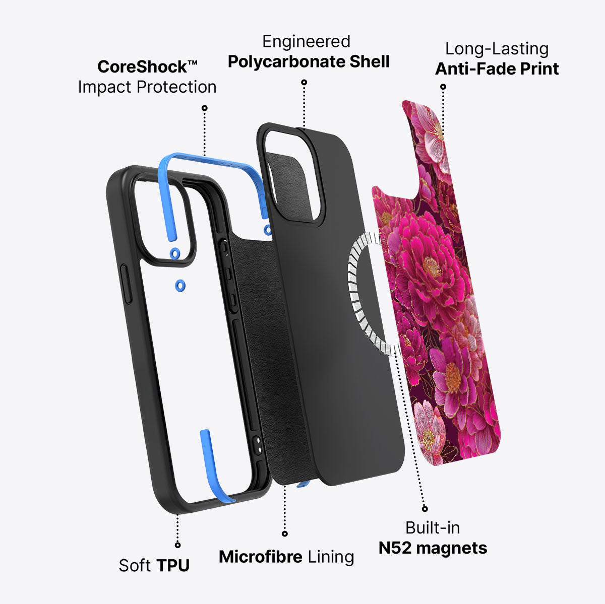 Pink Reverie - iPhone 13 Pro Max Case #case type_core (magsafe)