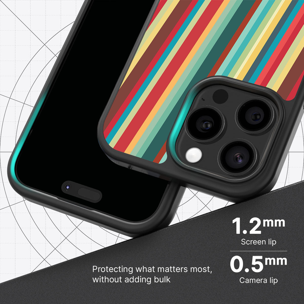 Retro Stripes - iPhone 13 Pro Max Case #case type_core (magsafe), #case type_core (non magsafe)