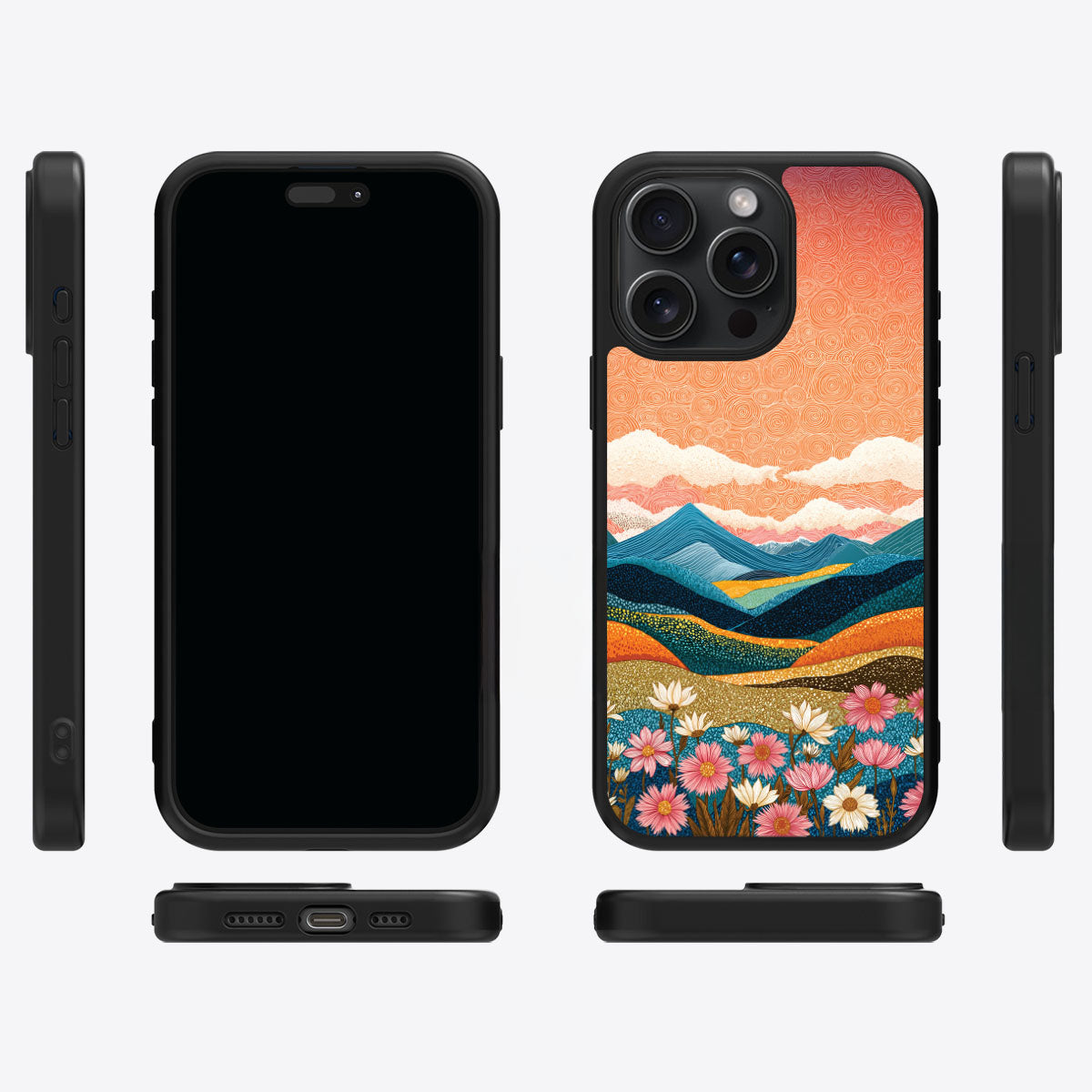 Sunset Designer iPhone 13 Pro Max Case – Soft Horizon | MagSafe