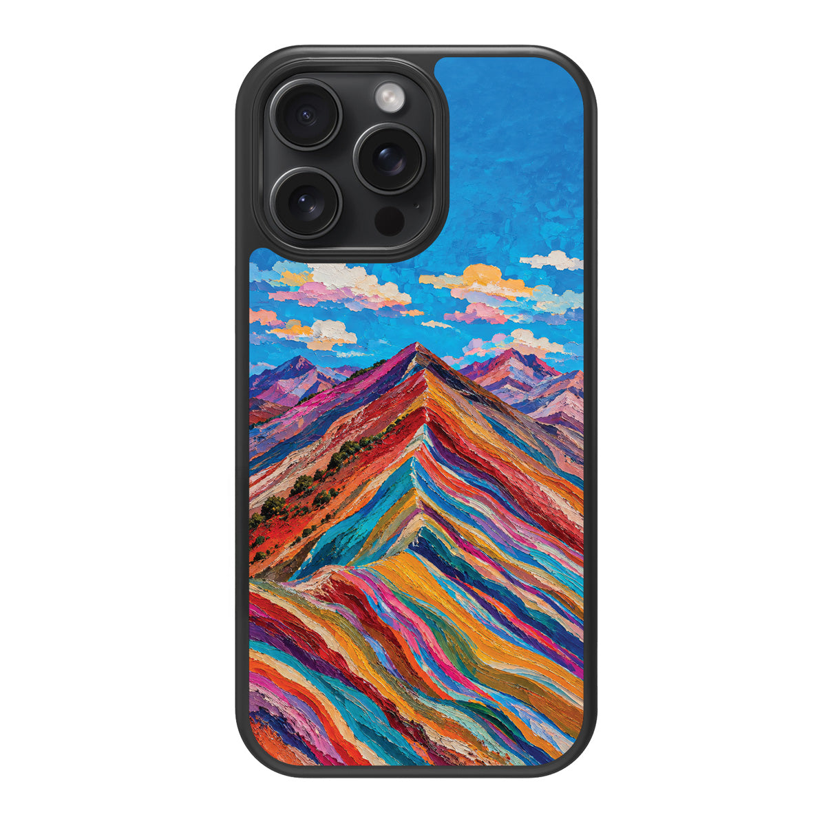 Spectrum Ridge design back view – iPhone 13 Pro Max case
