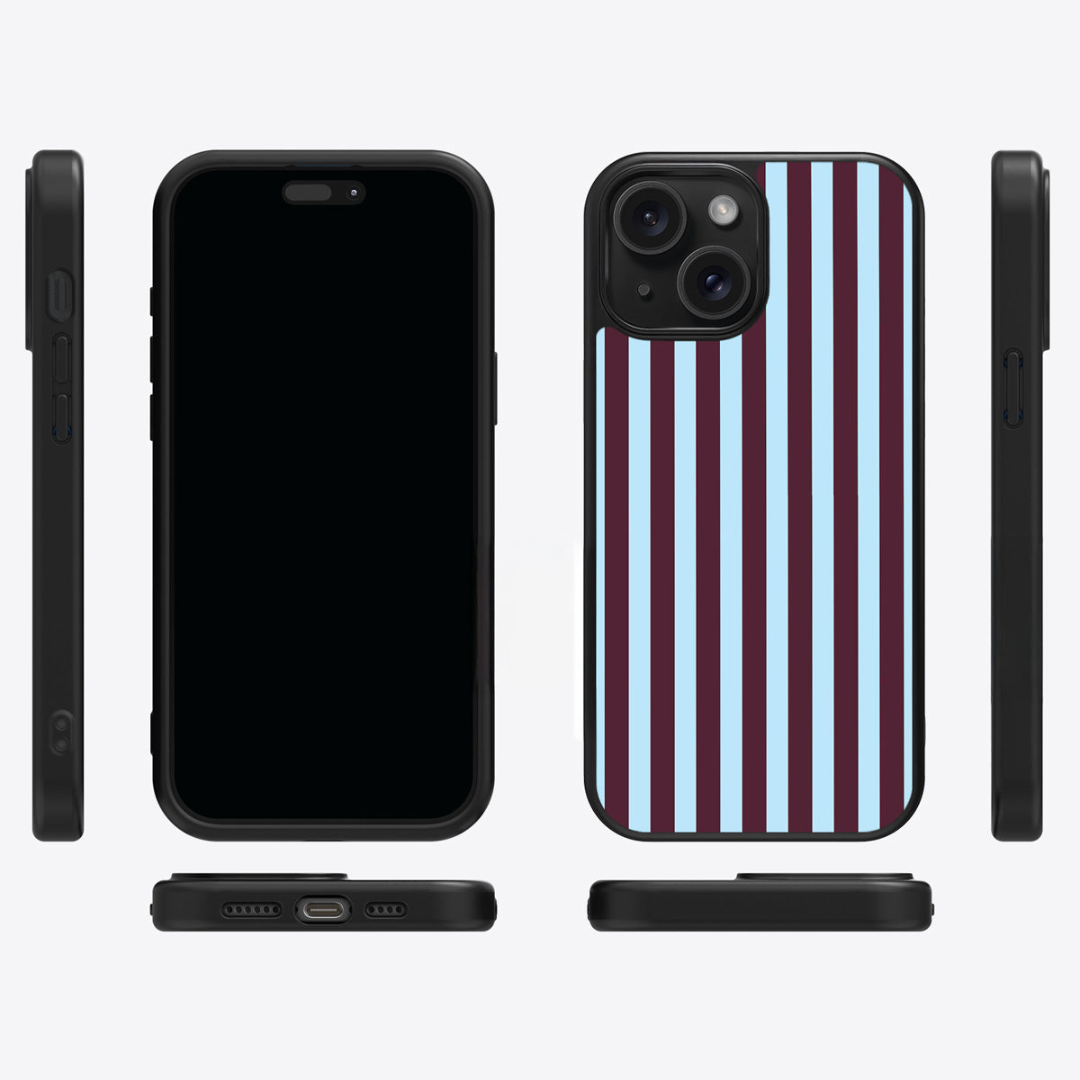 Cabernet Column iPhone 14 case cover – multi-angle view