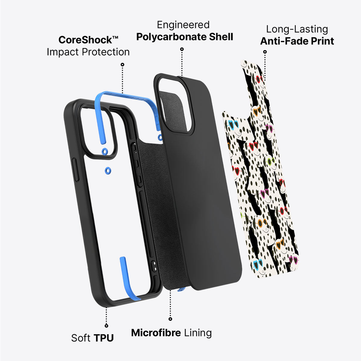 Dalmatian Dog - iPhone 14 Case, #case type_core (non magsafe)