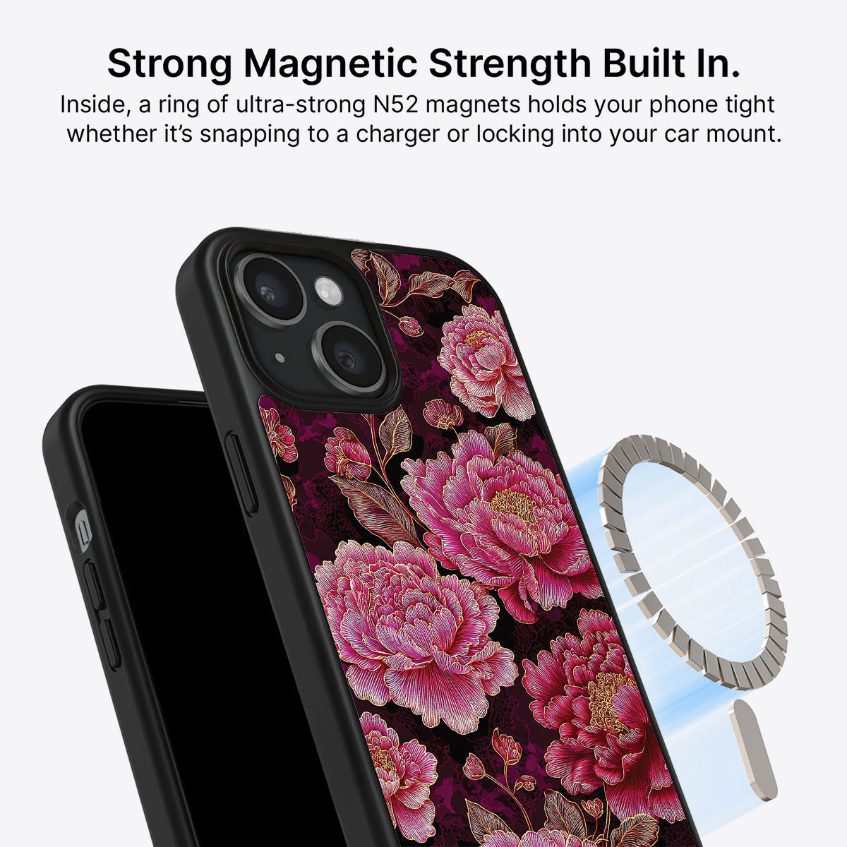 iPhone 14 MagSafe case – Floral Opulence design