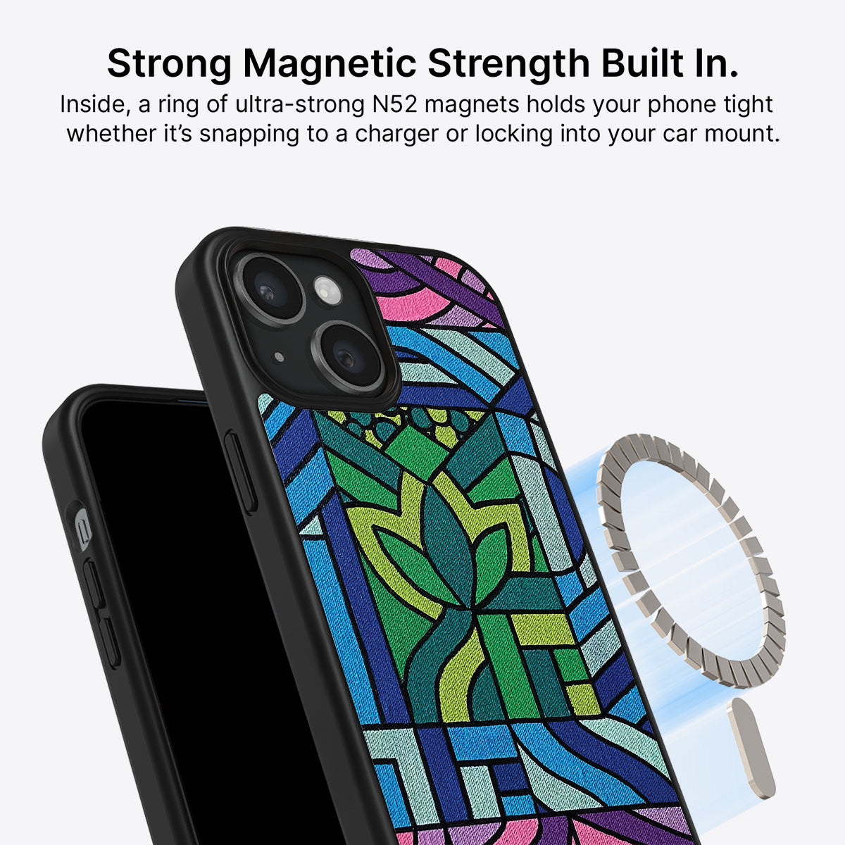 Green Flame - iPhone 14 Case #case type_core (magsafe)