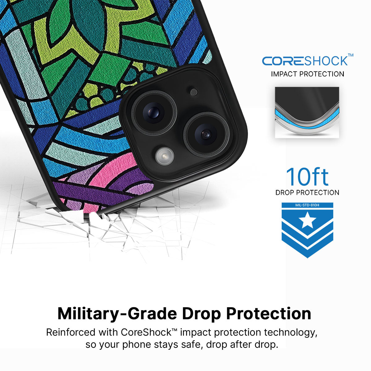 Green Flame - iPhone 14 Case #case type_core (magsafe), #case type_core (non magsafe)