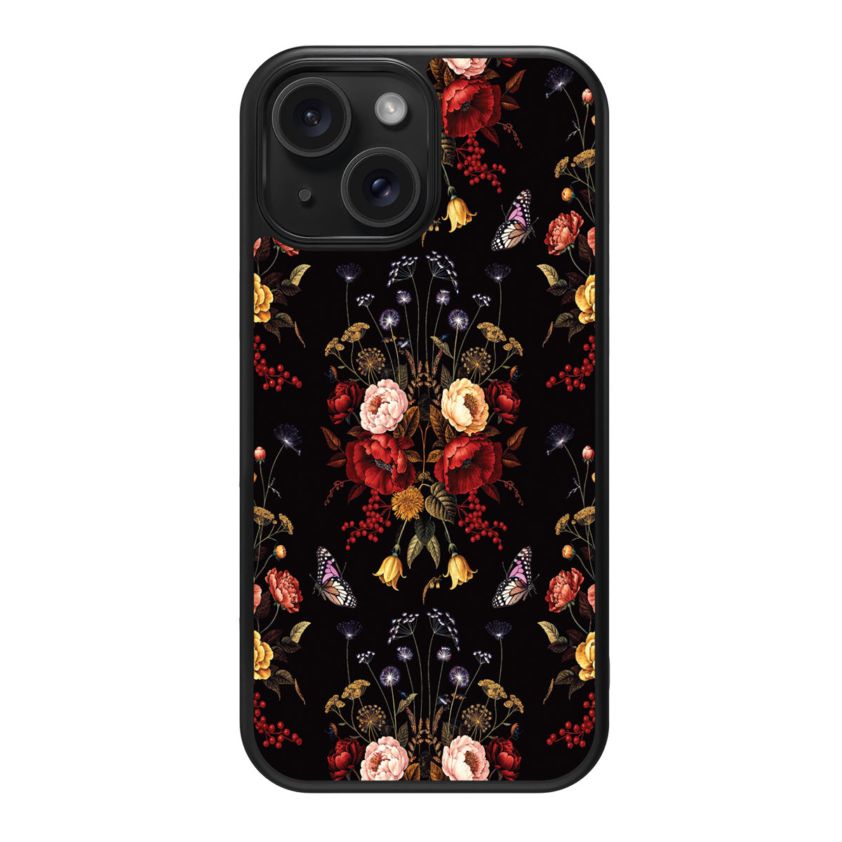 Kelmscott Bloom design back view – iPhone 14 case