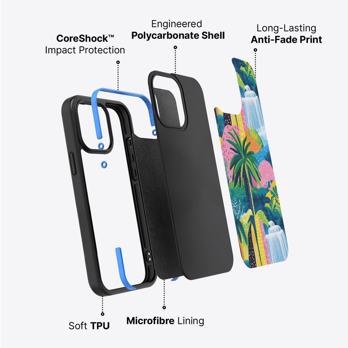 Lively Amazon - iPhone 14 Case #case type_core (non magsafe)