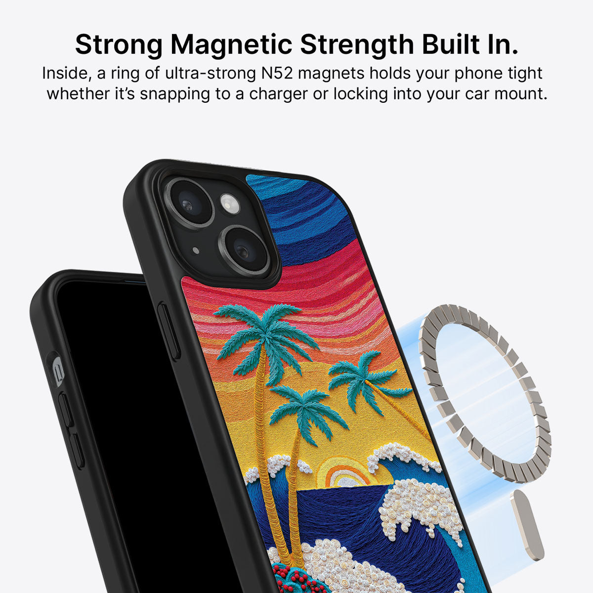 Tropical Designer iPhone 14 Case – Paper Tropics | MagSafe