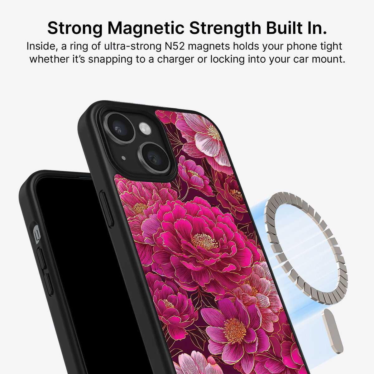 iPhone 14 MagSafe case – Pink Reverie design