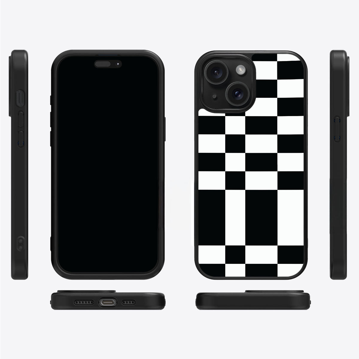 Skewed Checks - iPhone 14 Case  #case type_core (magsafe), #case type_core (non magsafe)