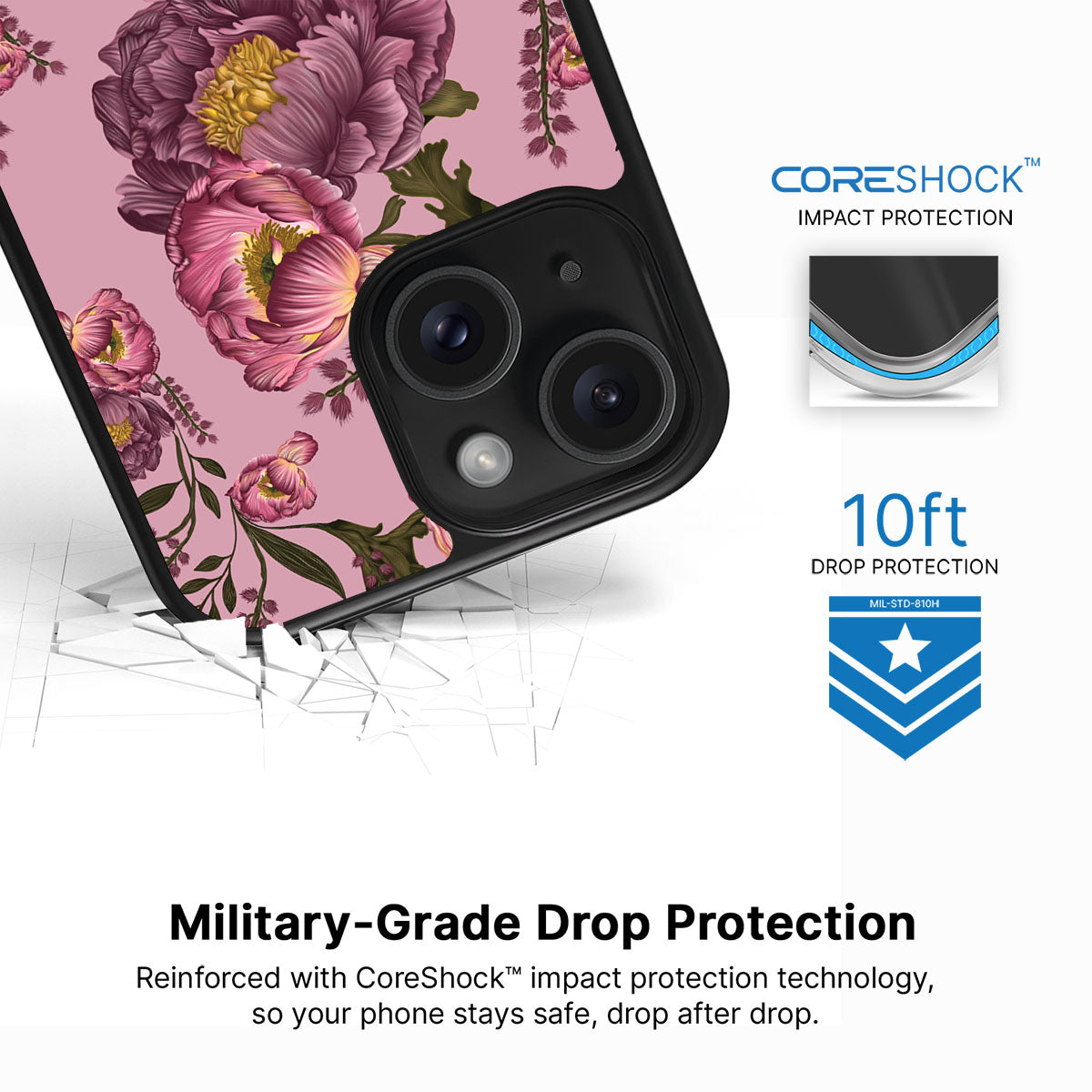 Vintage Blossoms - iPhone 14 Case #case type_core (magsafe), #case type_core (non magsafe)