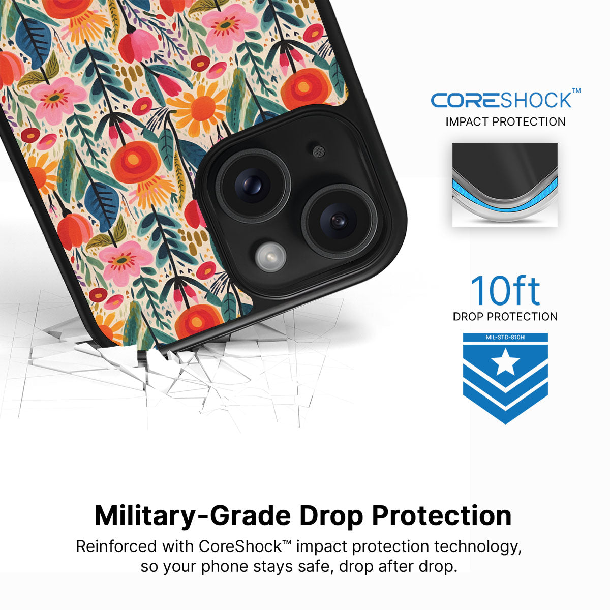 Wild Blossoms - iPhone 14 Case #case type_core (magsafe), #case type_core (non magsafe)