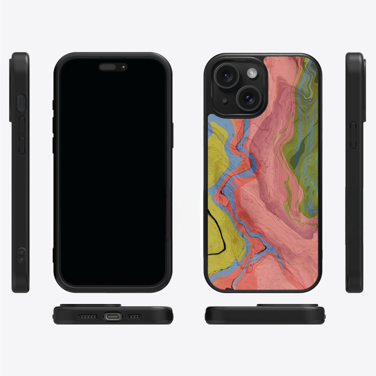 Coloured Rivers - iPhone 14 Plus Case, #case type_core (magsafe), #case type_core (non magsafe)