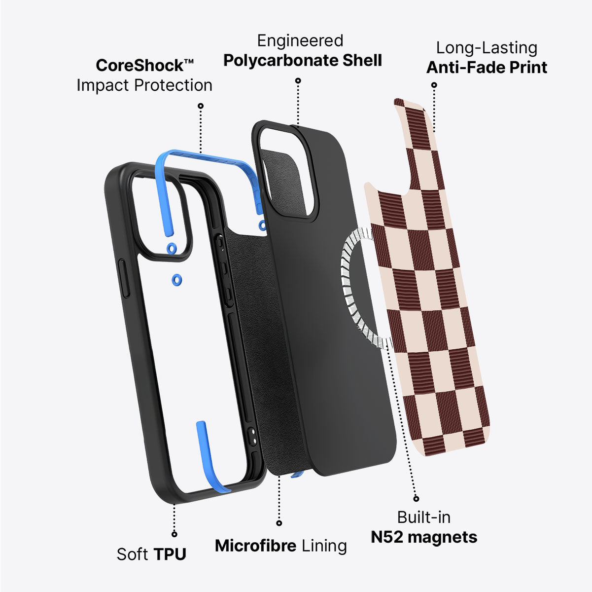 Elegance Espresso - iPhone 14 Plus Case #case type_core (magsafe)