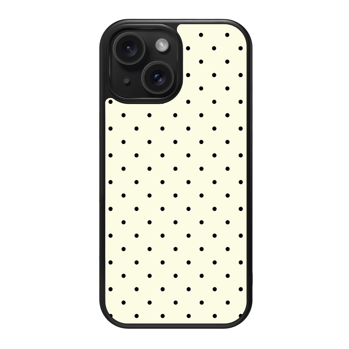 Ivory Sprinkle design back view – iPhone 14 Plus case