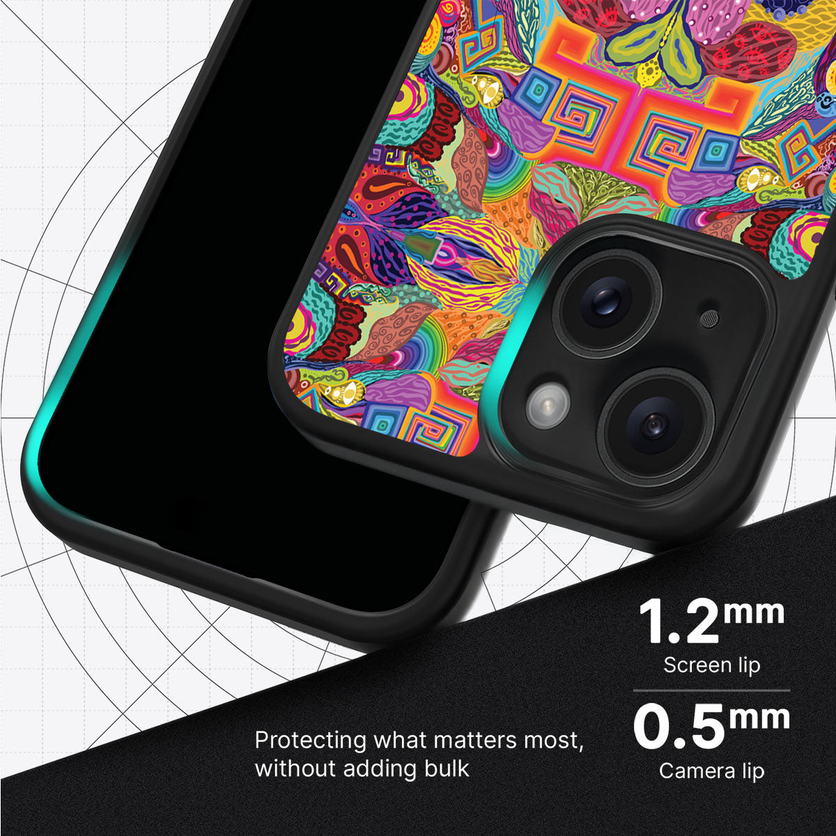 Psychaedellic - iPhone 14 Plus Case #case type_core (magsafe), #case type_core (non magsafe)