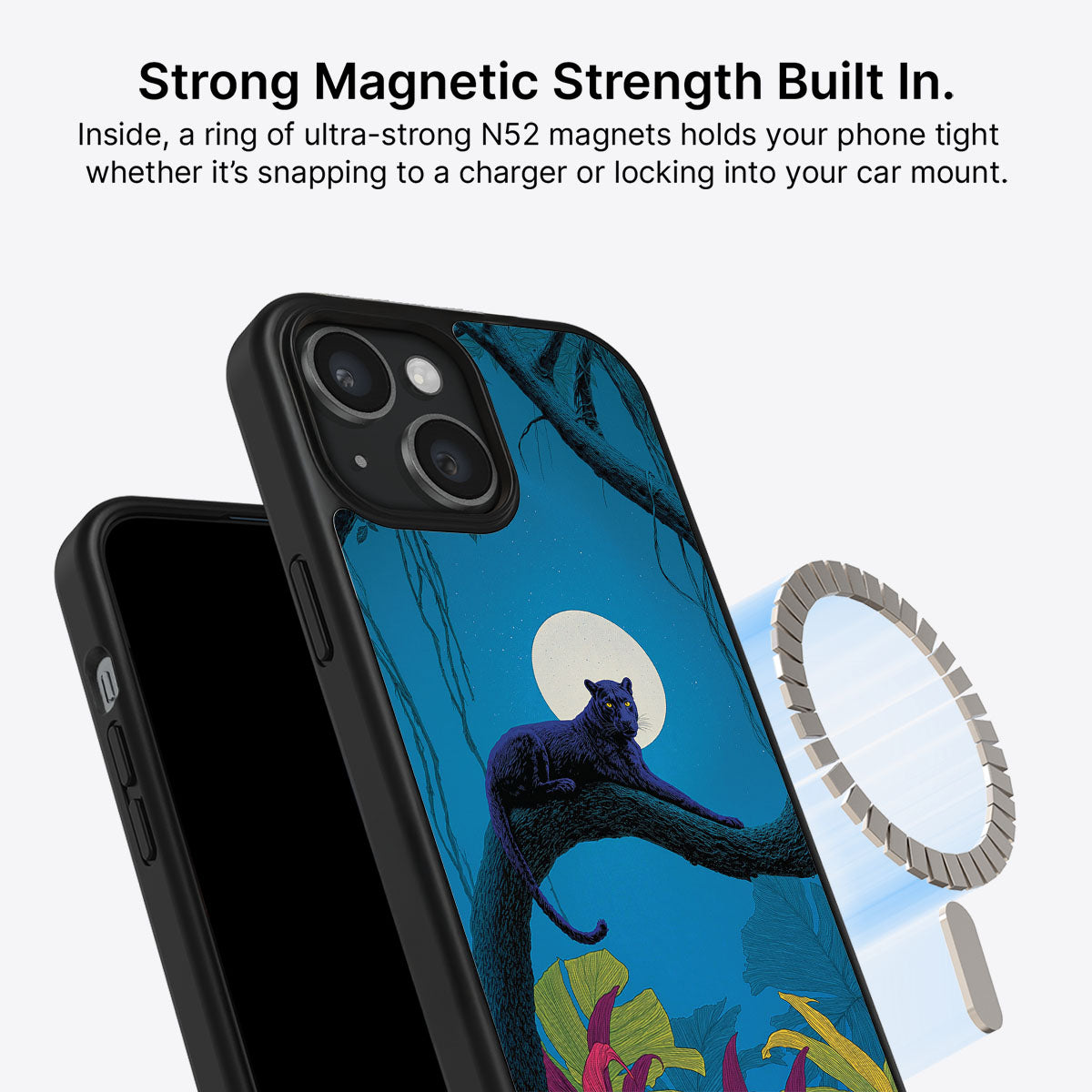 Tropic Panther - iPhone 14 Plus Case