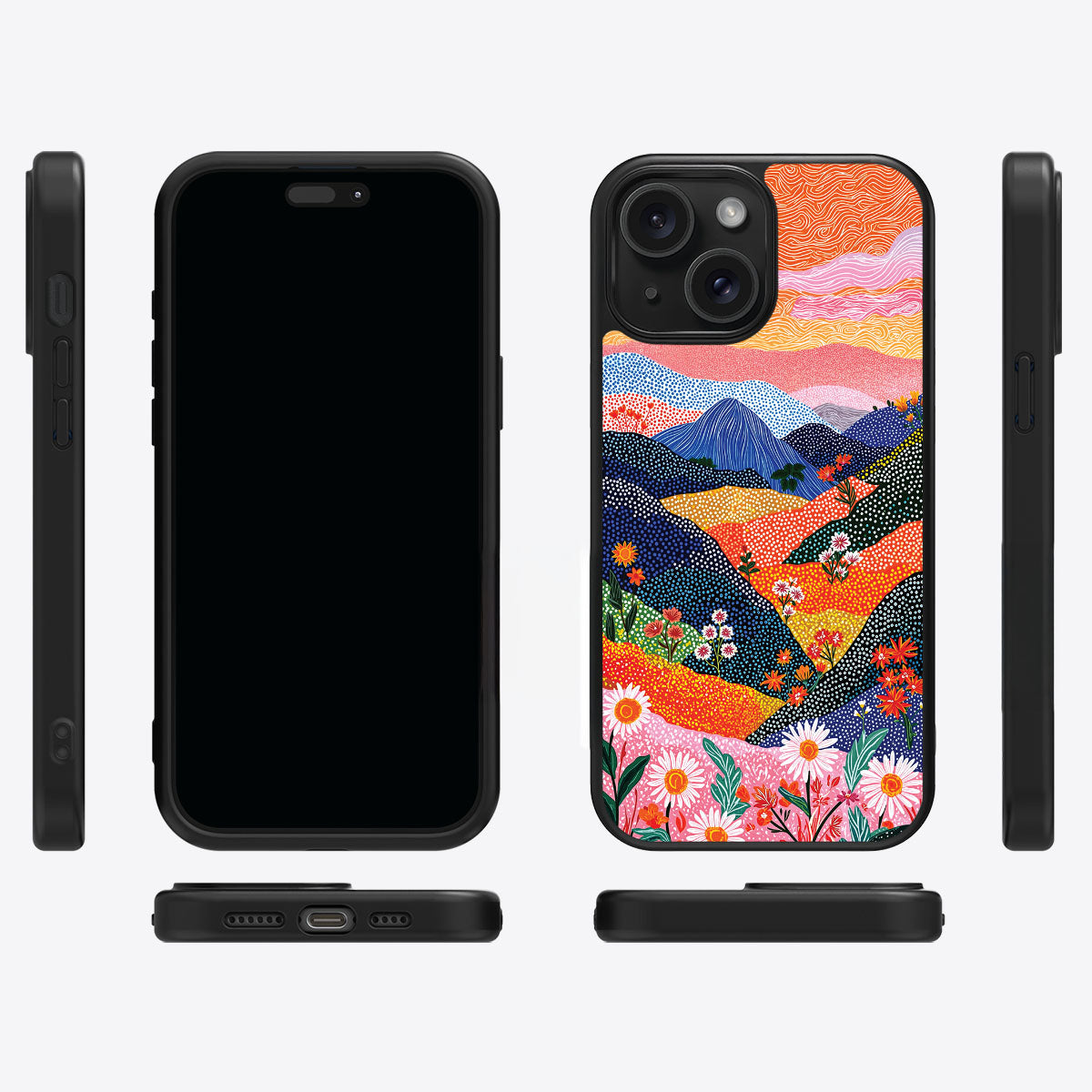 Scenic Designer iPhone 14 Plus Case – Wildflower Valley | MagSafe