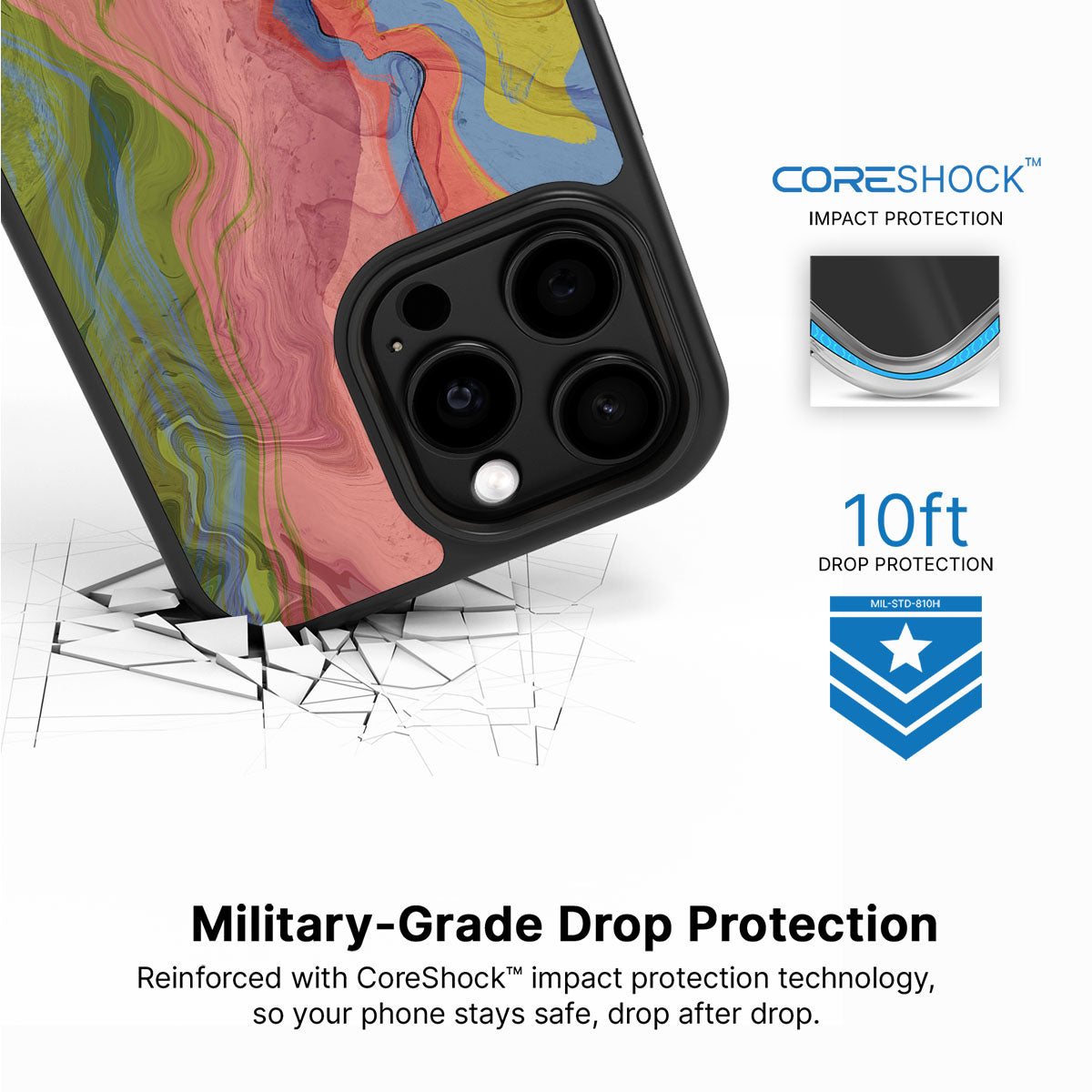 Coloured Rivers - iPhone 14 Pro Case, #case type_core (magsafe), #case type_core (non magsafe)