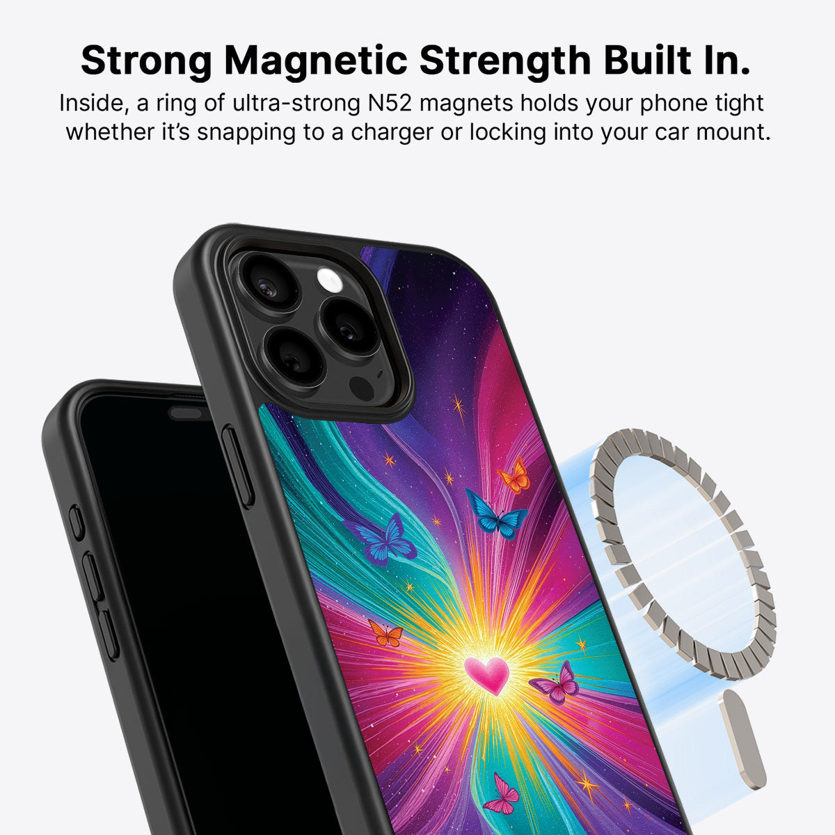 Galaxy Designer iPhone 14 Pro Case – Cosmic Aura | MagSafe