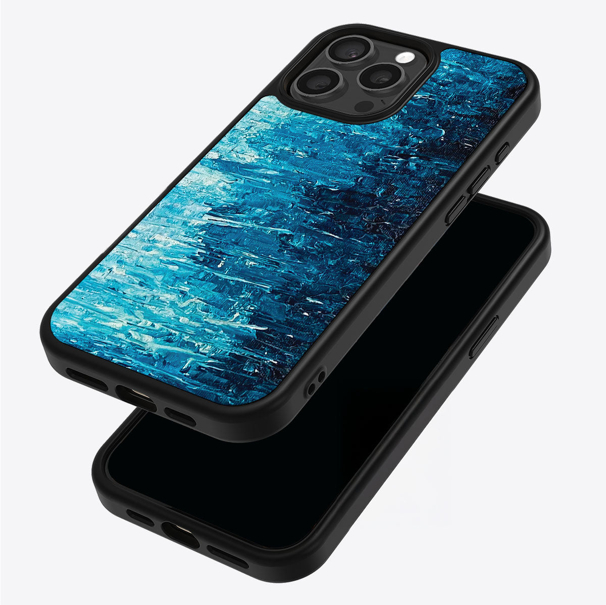 Indigo Impasto - iPhone 14 Pro Case #case type_core (magsafe), #case type_core (non magsafe)