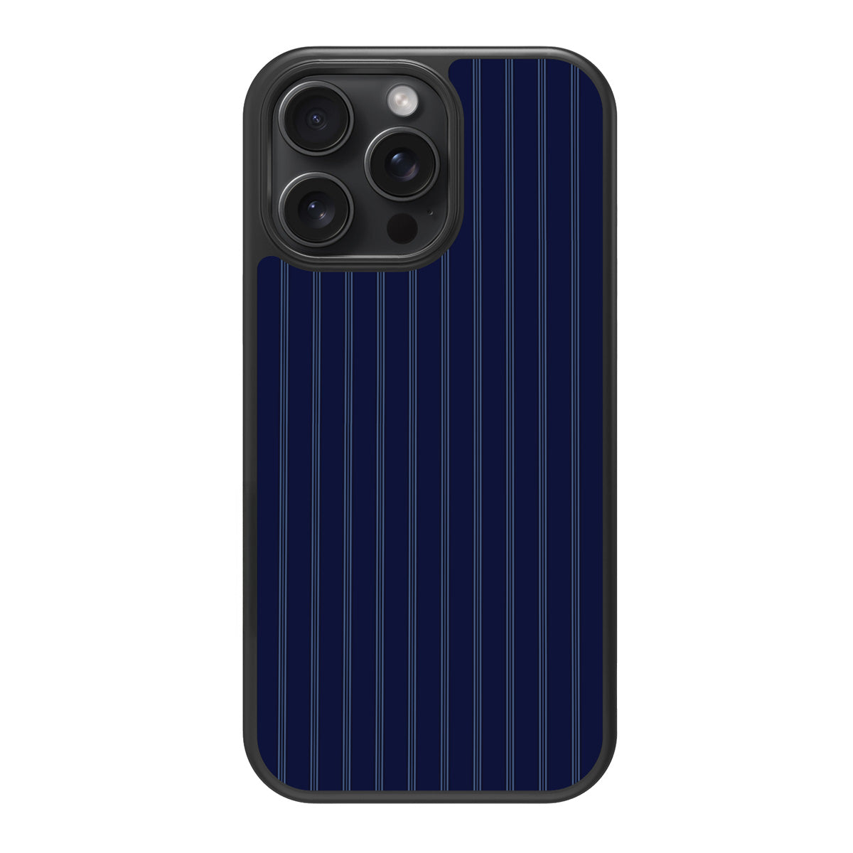 Ink Pinstripe design back view – iPhone 14 Pro case