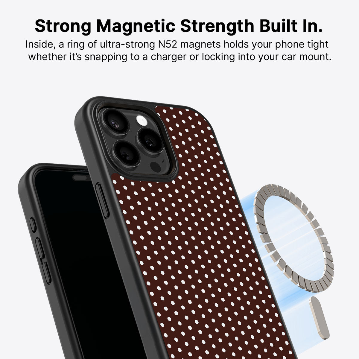 iPhone 14 Pro MagSafe case – Milk Chocolate design