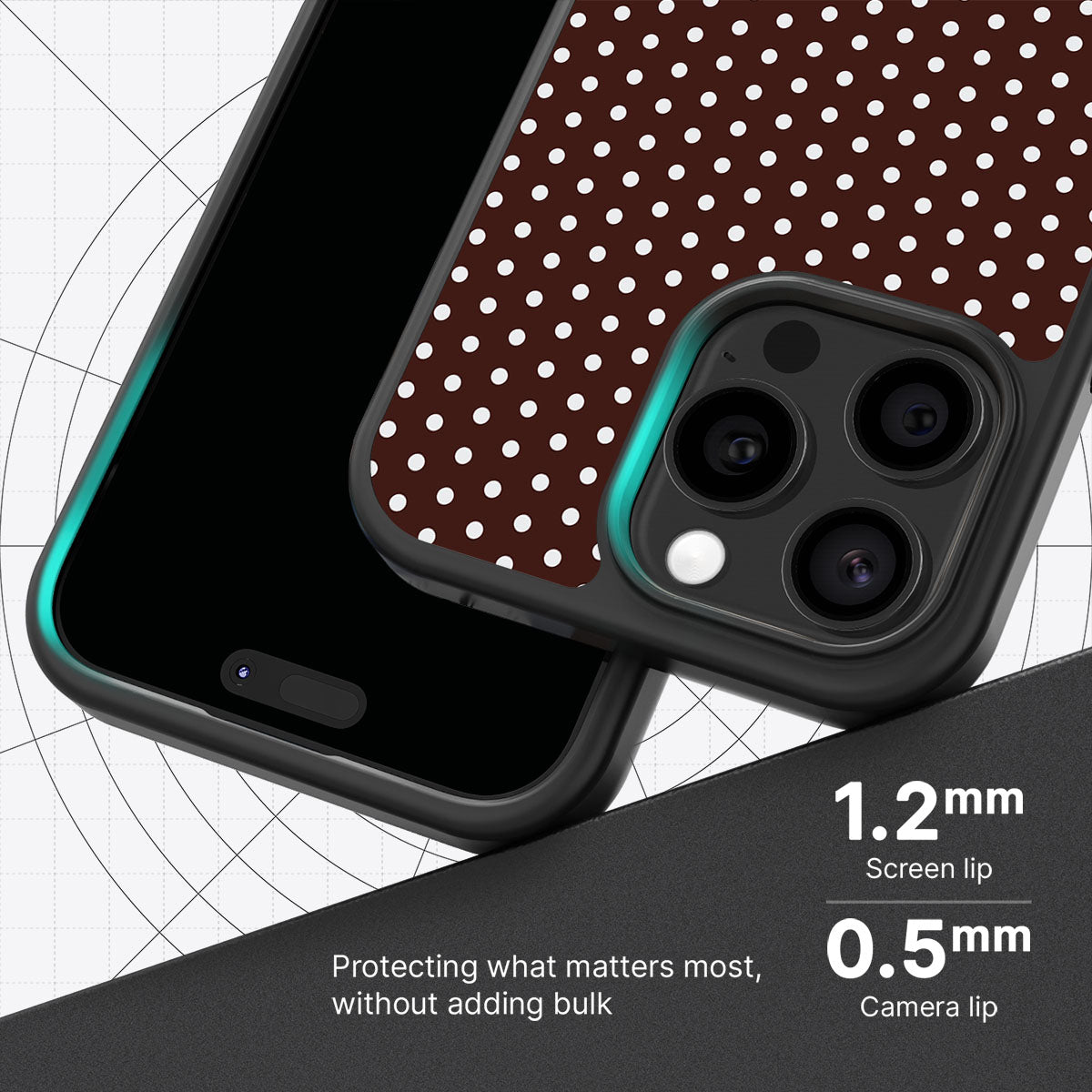Milk Chocolate slim iPhone 14 Pro phone case