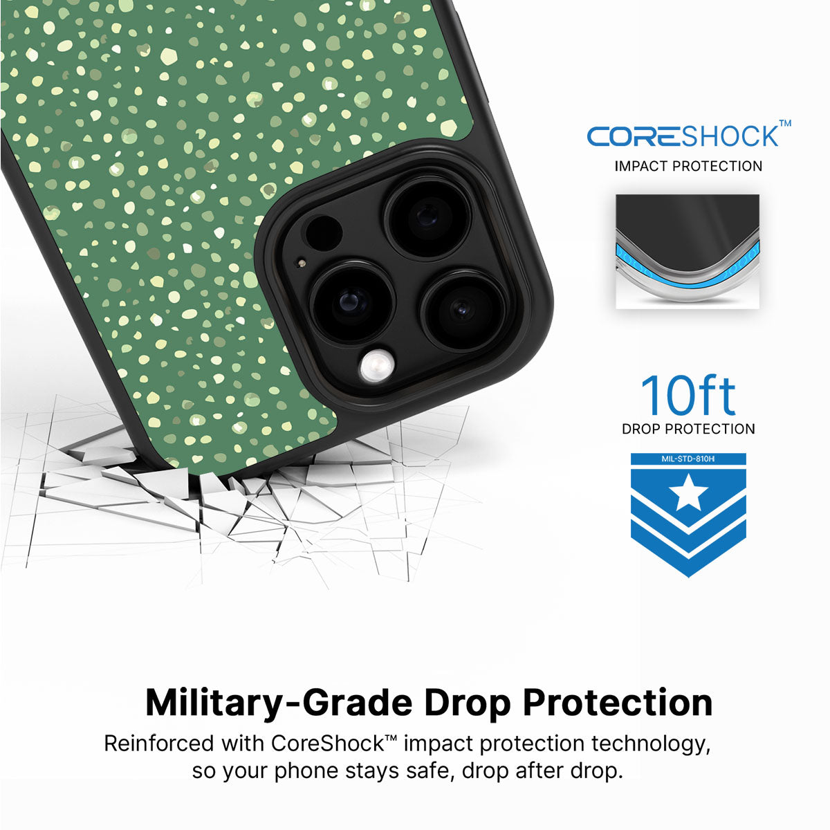 Moss Mosaic - iPhone 14 Pro Case #case type_core (magsafe), #case type_core (non magsafe)