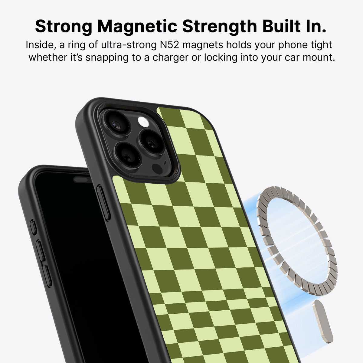 iPhone 14 Pro MagSafe case – Olive Meadow design