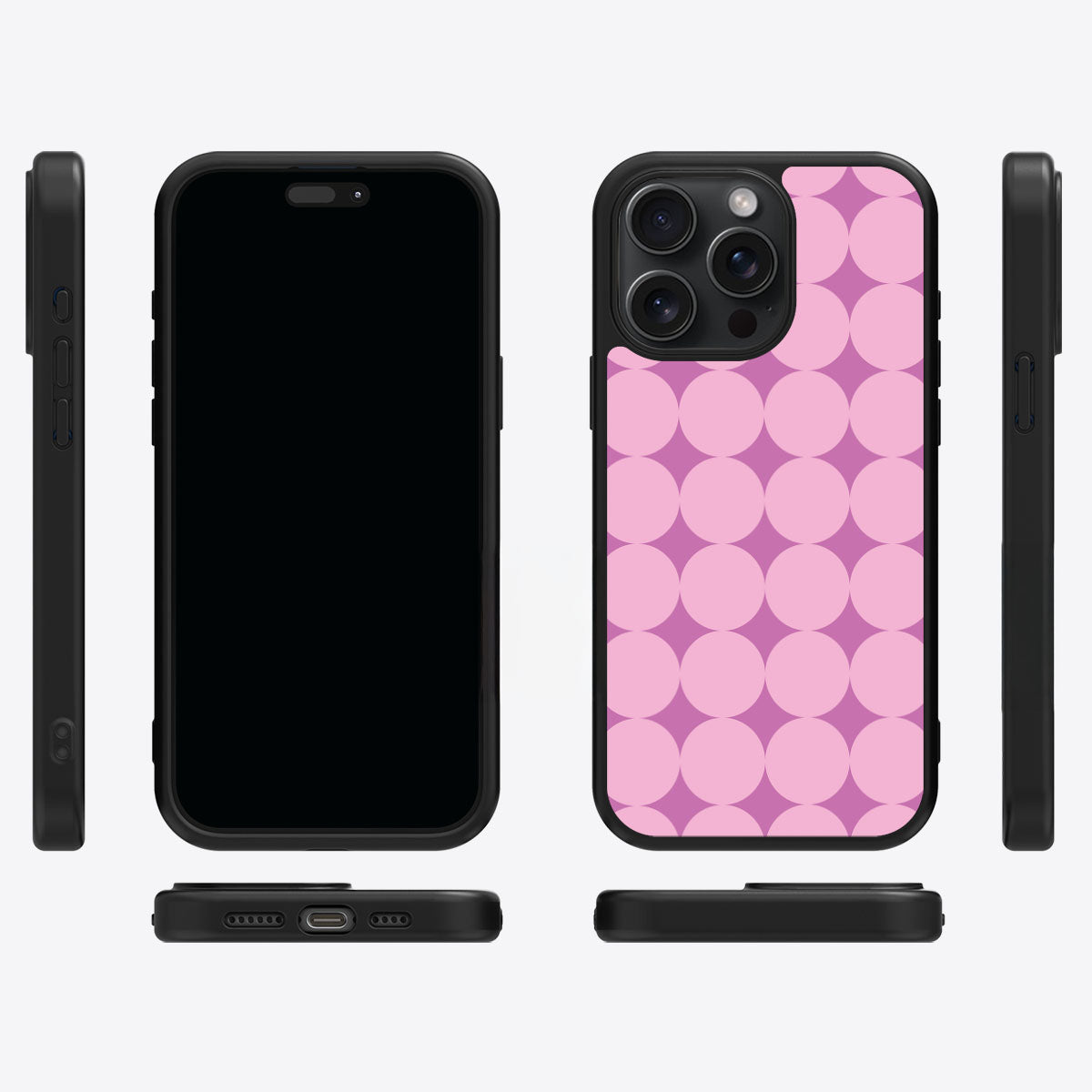 Rose Garden iPhone 14 Pro case cover – multi-angle view