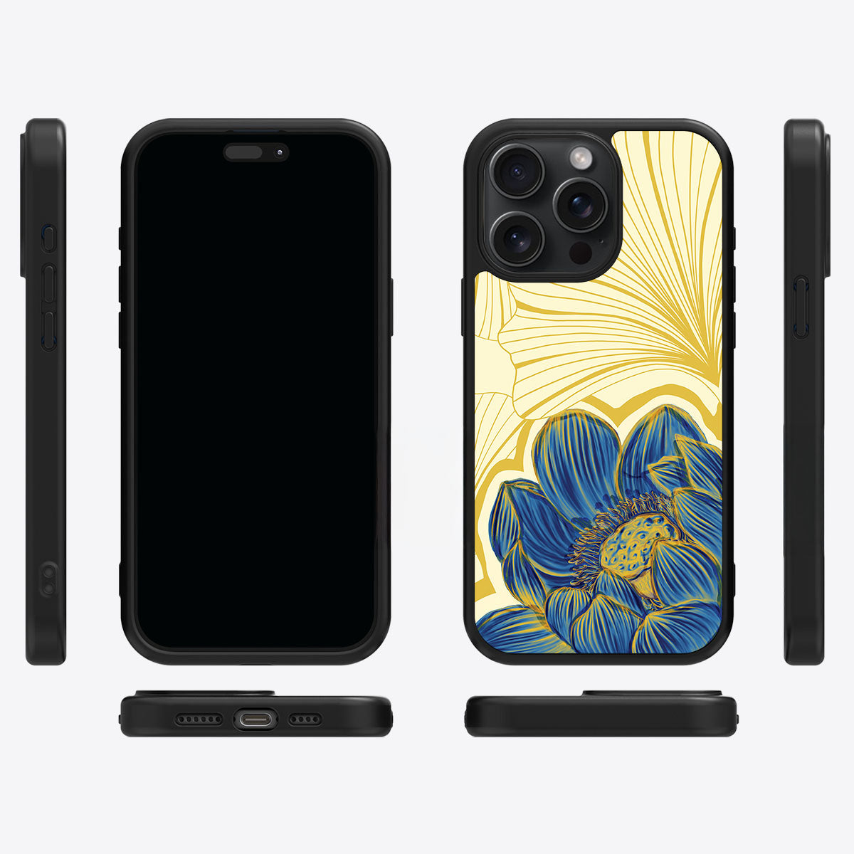 Blue Lotus - iPhone 14 Pro Max Case #case type_core (magsafe), #case type_core (non magsafe)