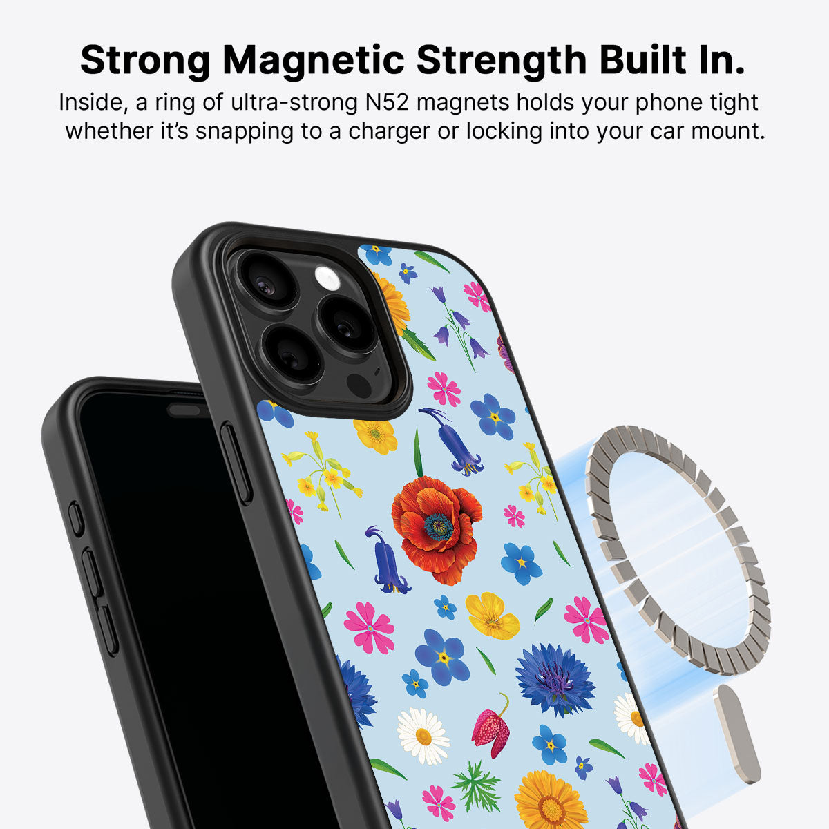 British Wildflowers - iPhone 14 Pro Max Case #case type_core (magsafe)