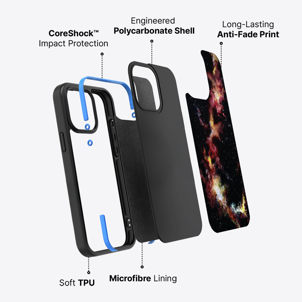 Cosmic Flare - iPhone 14 Pro Max Case #case type_core (non magsafe)