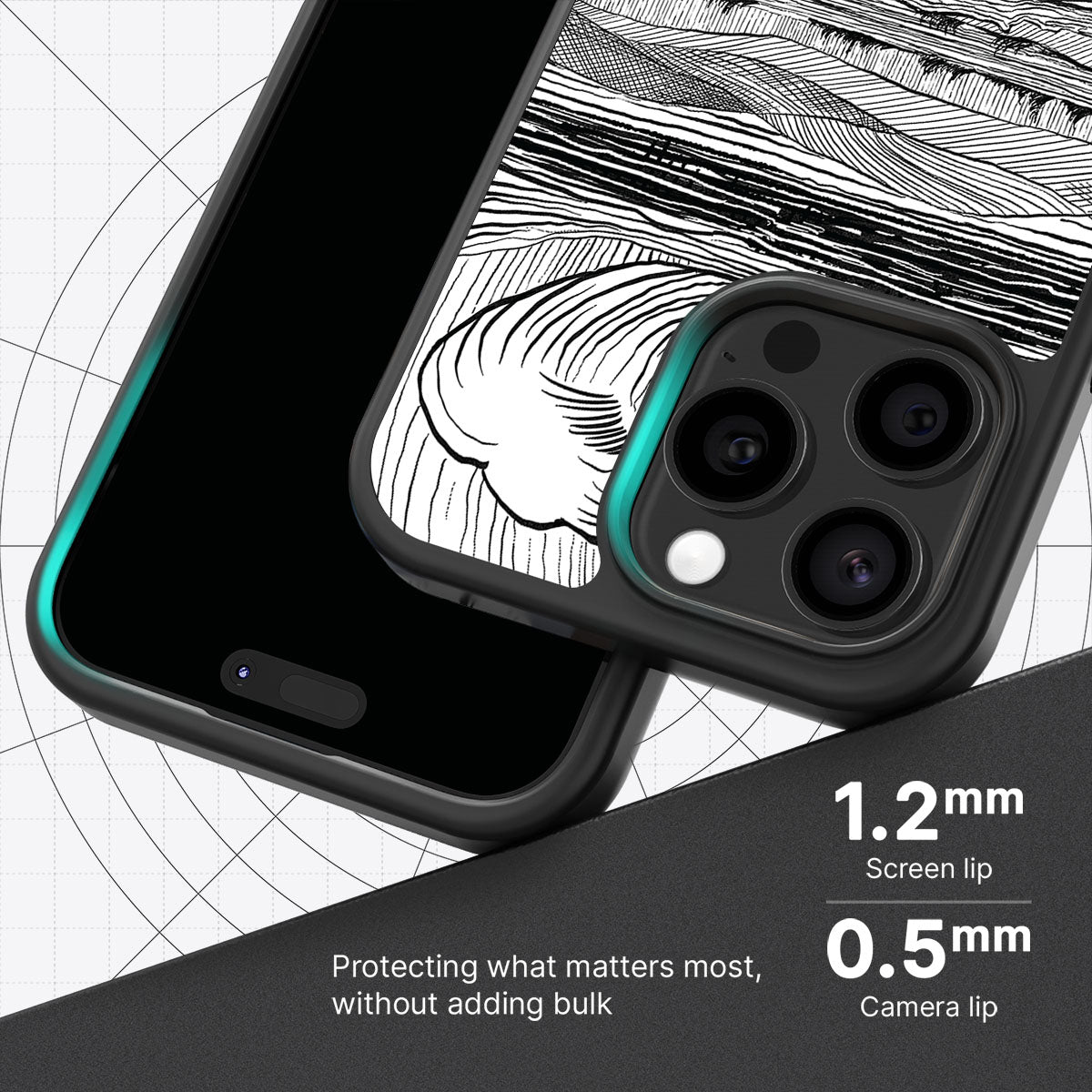 Linear Landscape - iPhone 14 Pro Max Case #case type_core (magsafe), #case type_core (non magsafe)