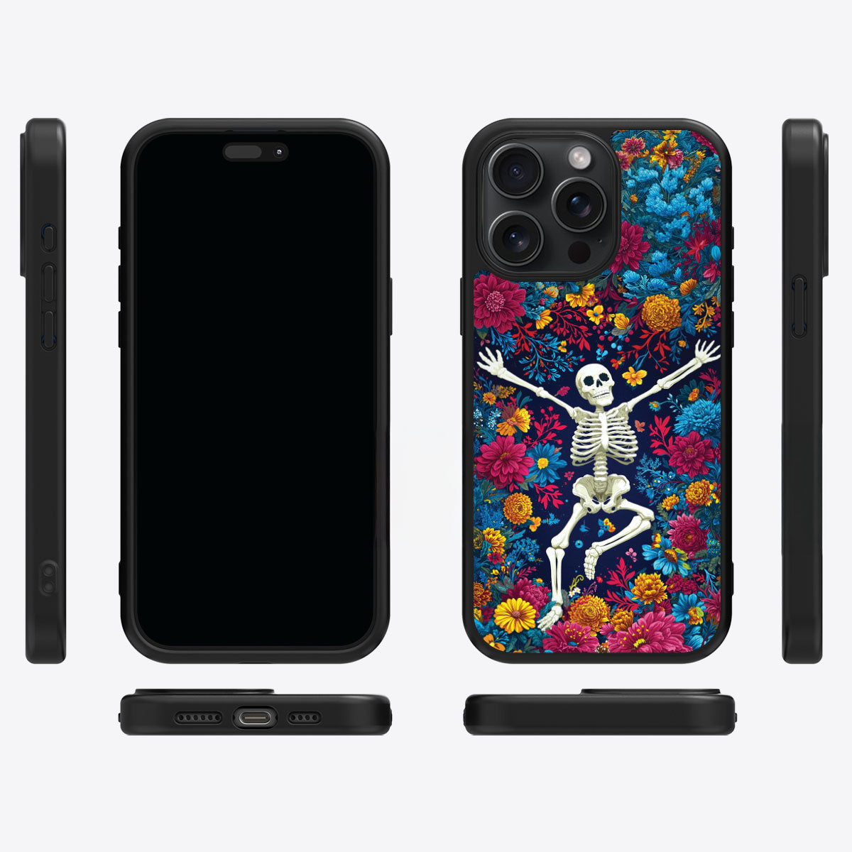 Floral Designer iPhone 14 Pro Max Case – Skeleton Garden | MagSafe