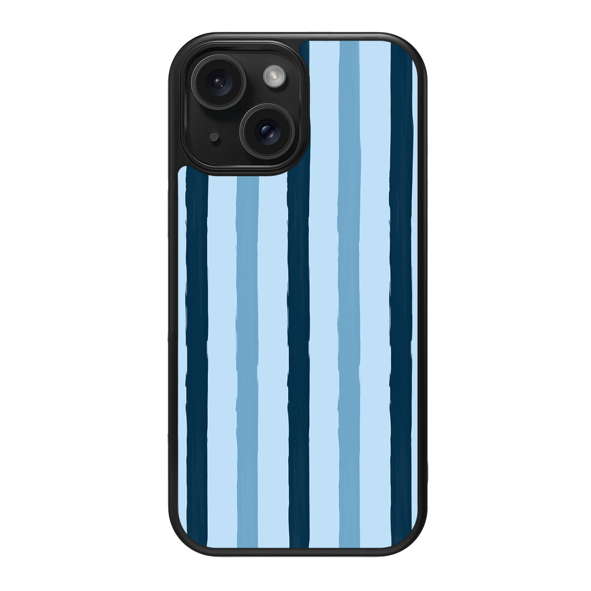Blue Watercolor Stripes - iPhone 15 Case #case type_core (magsafe), #case type_core (non magsafe)
