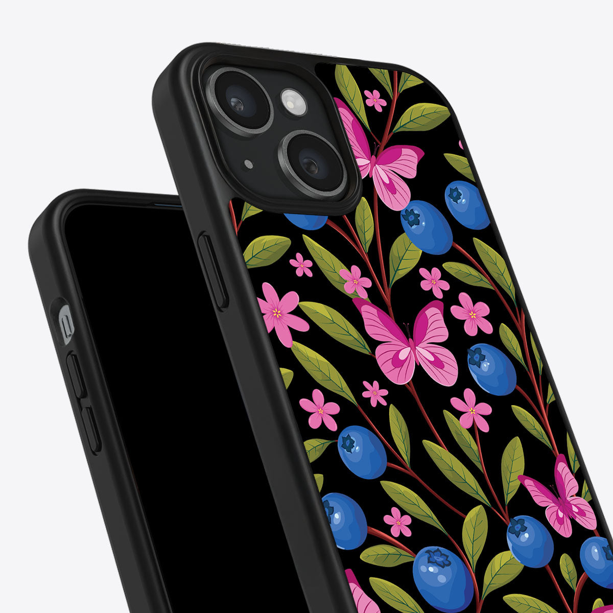 Blueberry Butterflies - iPhone 15 Case #case type_core (non magsafe)