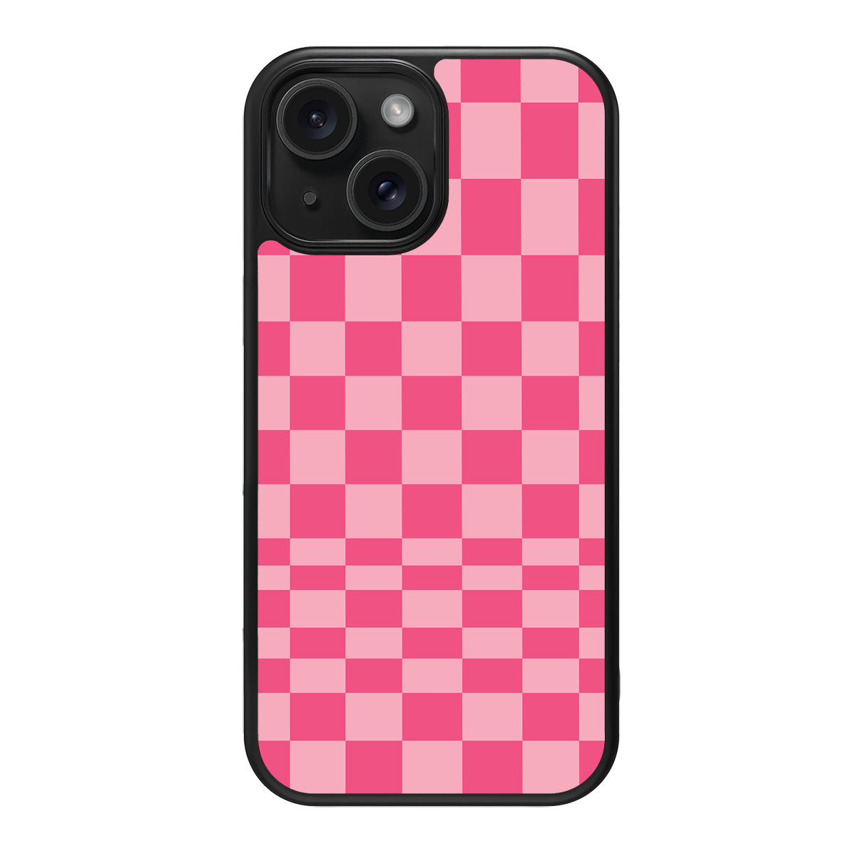 Candy Check design back view – iPhone 15 case