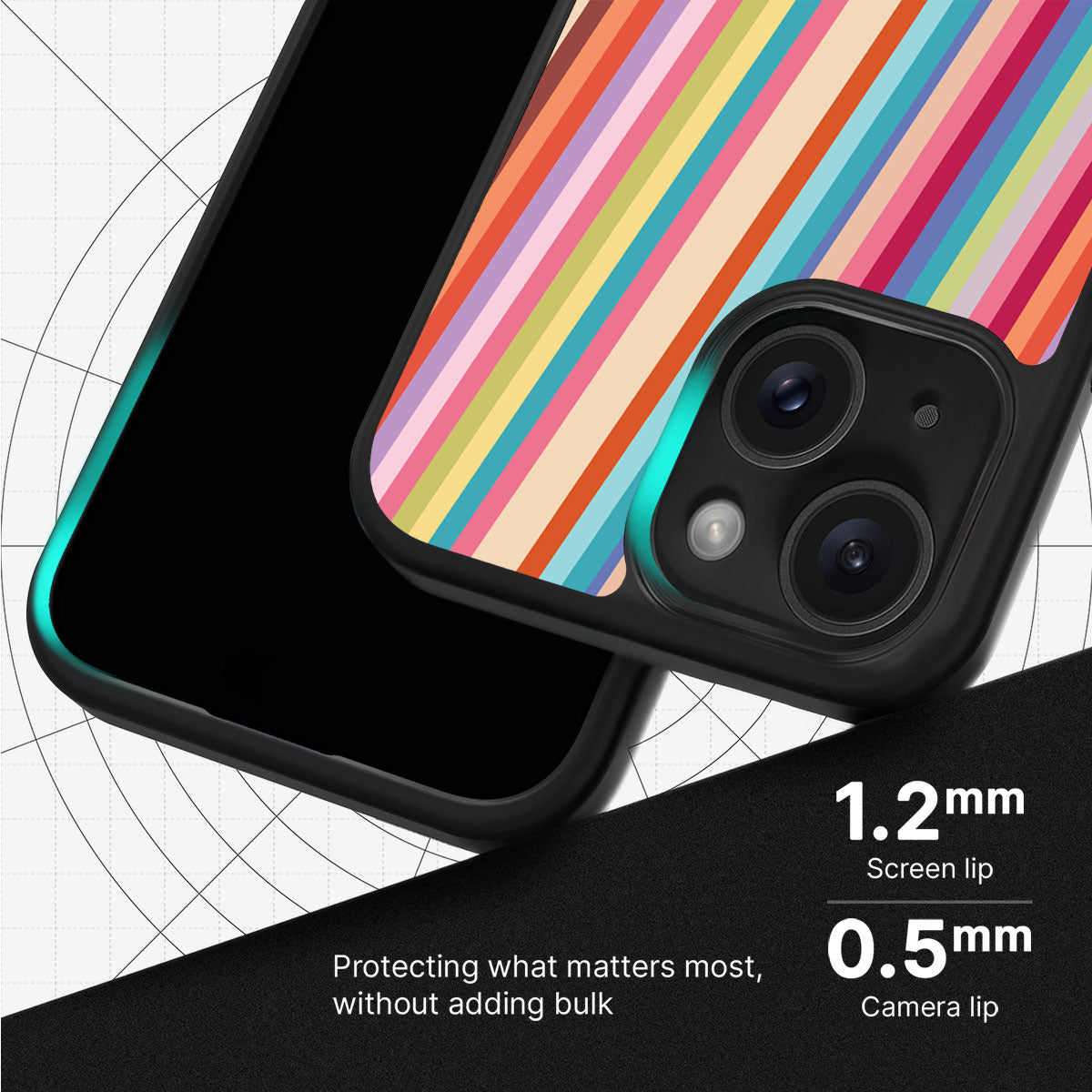 Candy Stripe - iPhone 15 Case #case type_core (magsafe), #case type_core (non magsafe)