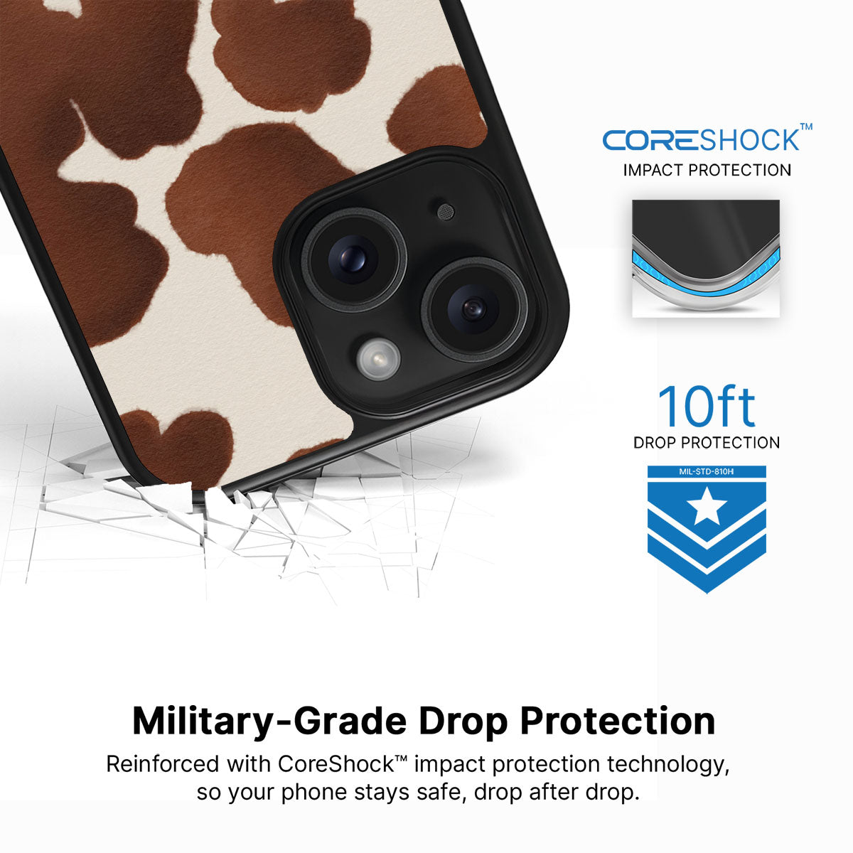 Cocoa Cow - iPhone 15 Case #case type_core (magsafe), #case type_core (non magsafe)