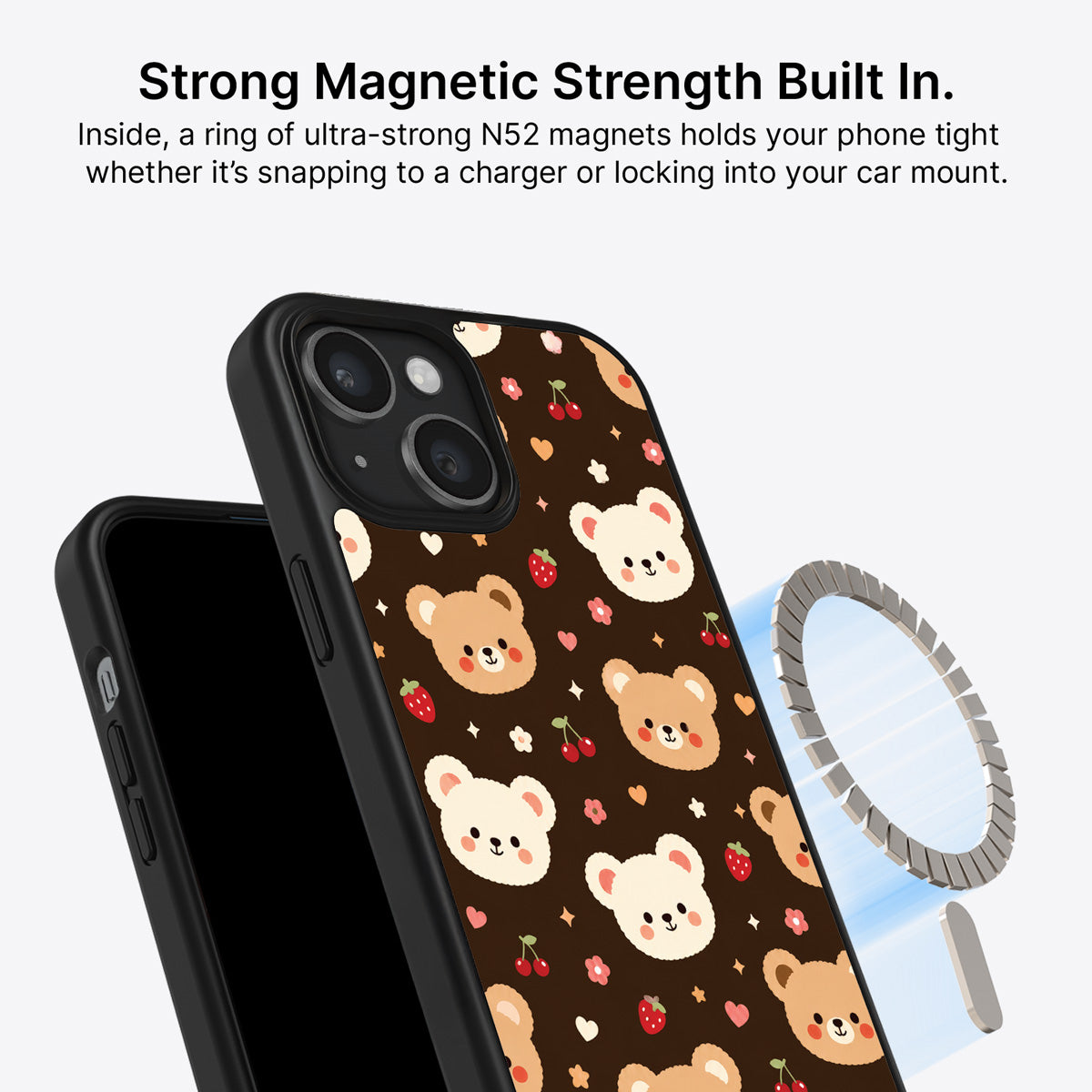 iPhone 15 MagSafe case – Cocoa Cuddles design